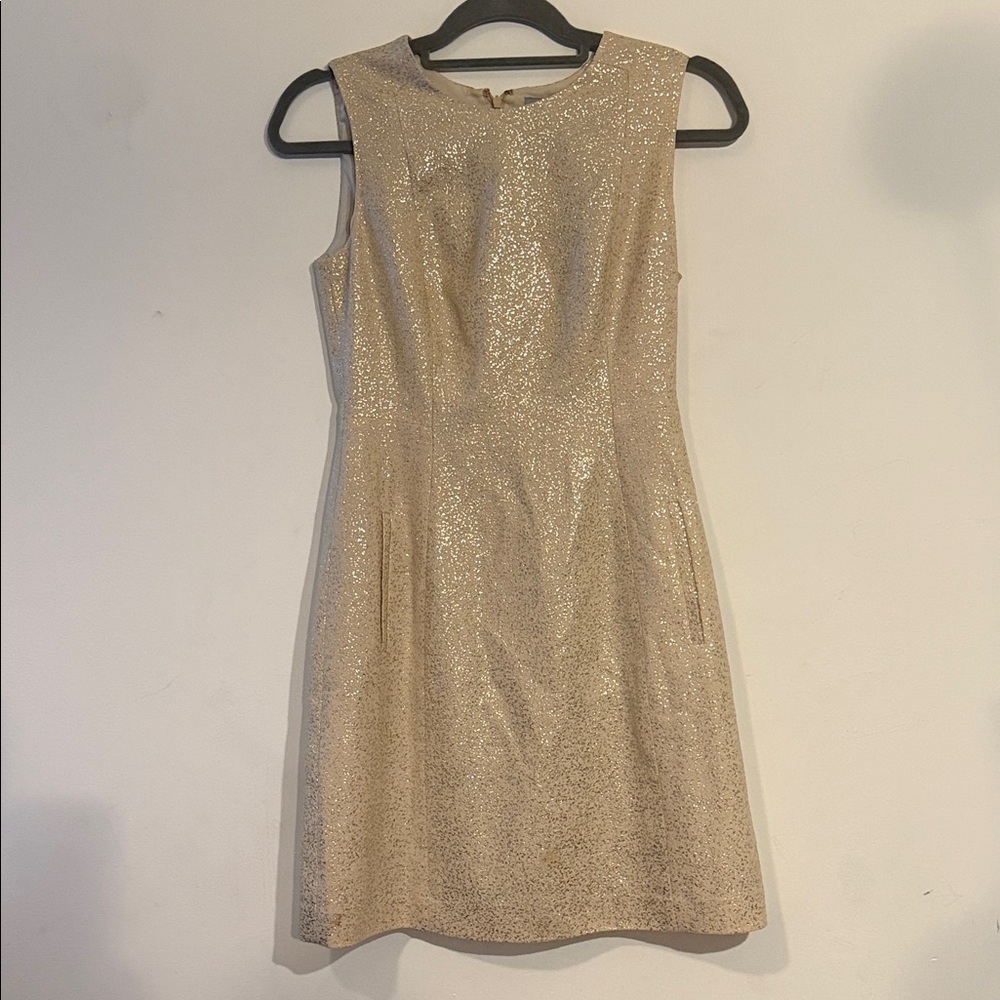 DKNY Sparkling Gold Mini Dress